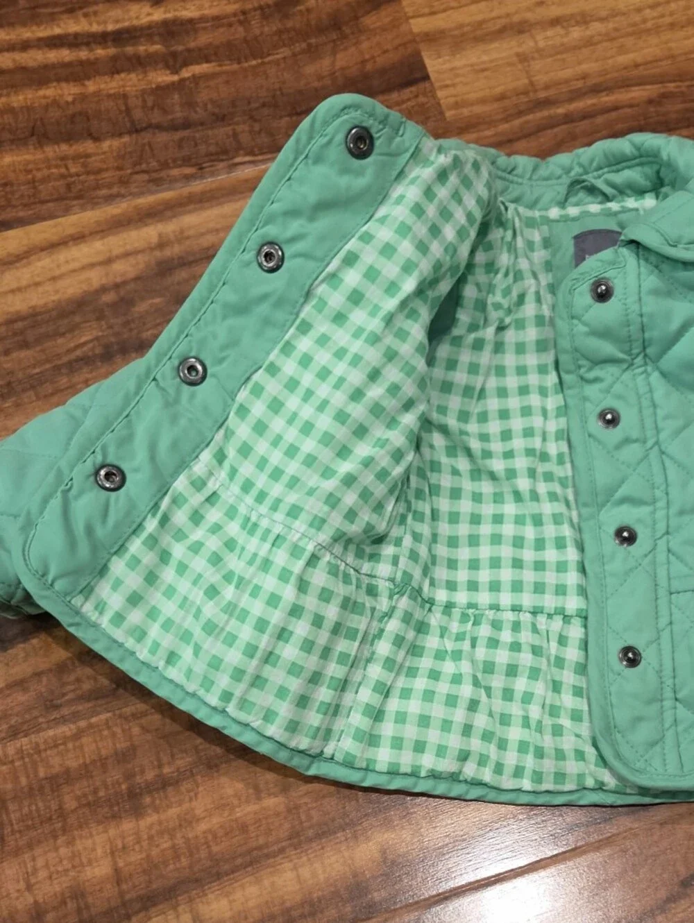 GAP Baby EUC 18-24 Months Green Quilted Jacket